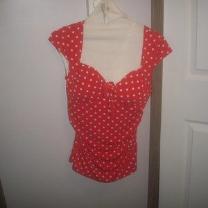 SEXY polka dot bra top.push-up.Daisy Duke.size small